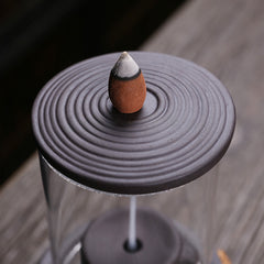 Handmade Ceramic Incense Burner Smoke Waterfall Backflow Incense Burner Living Room Decor Incense Holder Feng Shui Decoration