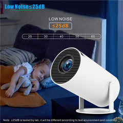 HY300 Pro Android 11.0 Projector 2.4G/5G WiFi6 Bluetooth-compatible 1280x720P Home Theater Video Projecto