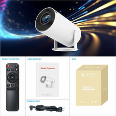 HY300 Pro Android 11.0 Projector 2.4G/5G WiFi6 Bluetooth-compatible 1280x720P Home Theater Video Projecto