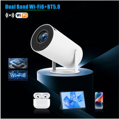 HY300 Pro Android 11.0 Projector 2.4G/5G WiFi6 Bluetooth-compatible 1280x720P Home Theater Video Projecto